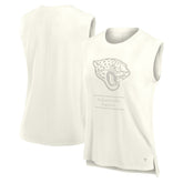 Jacksonville Jaguars Women's Studio Embrace Tank Top - Cream Tops
