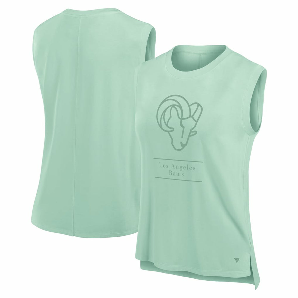 Los Angeles Rams Women's Studio Embrace Tank Top - Mint Tops
