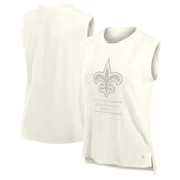 New Orleans Saints Women's Studio Embrace Tank Top - Cream Tops