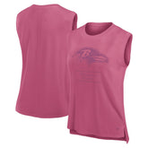 Baltimore Ravens Women's Studio Embrace Tank Top - Pink Tops