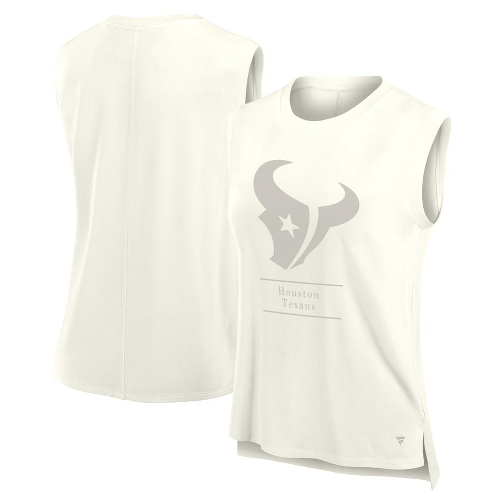 Houston Texans Women's Studio Embrace Tank Top - Cream Tops