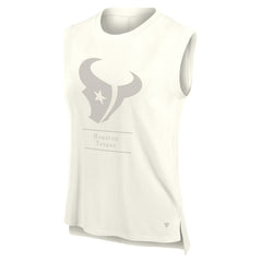 Houston Texans Women's Studio Embrace Tank Top - Cream Tops