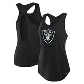 Las Vegas Raiders Women's Iron Fan Tank Top - Black Tops