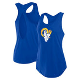 Los Angeles Rams Women's Iron Fan Tank Top - Royal Tops