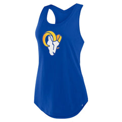 Los Angeles Rams Women's Iron Fan Tank Top - Royal Tops