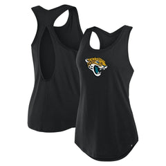 Jacksonville Jaguars Women's Iron Fan Tank Top - Black Tops