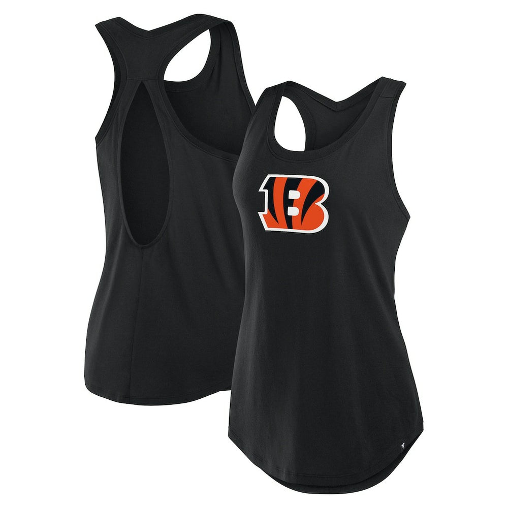 Cincinnati Bengals Women's Iron Fan Tank Top - Black Tops