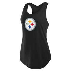 Pittsburgh Steelers Women's Iron Fan Tank Top - Black Tops