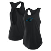 Carolina Panthers Women's Iron Fan Tank Top - Black Tops