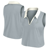 Philadelphia Eagles Women's Studio Wellness V-Neck Tank Top - Gray Tops