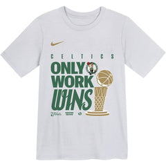 Boston Celtics Youth 2024 NBA Finals Champions Celebration Parade T-Shirt White - Nike