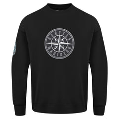 Seattle Mariners Pro Standard Paint The City Dropped Shoulder Pullover Sweatshirt - Black Pullover