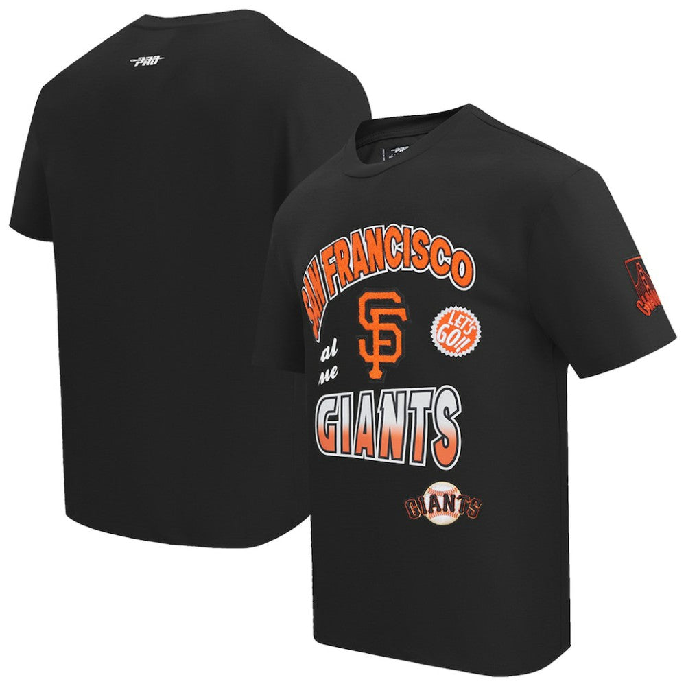 San Francisco Giants Pro Standard Turn It Up Dropped Shoulder T-Shirt - Black T-shirts