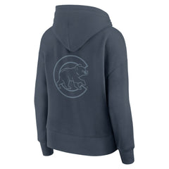 Chicago Cubs Fanatics Women's Elements Future Ground Subtle Tonal Pullover Hoodie - Blue Hoodies