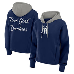 New York Yankees Fanatics Women's Oversized Legacy Favorite Spectator Pullover Hoodie - Navy Hoodies