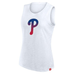 Philadelphia Phillies Fanatics Women's Activate Slub Tank Top - White Tanks