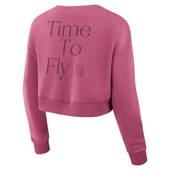 St. Louis Cardinals Fanatics Women's Studio Cropped Pullover Sweatshirt - Pink Pullover
