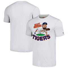 Riley Greene Detroit Tigers Homage Caricature Player Tri-Blend T-Shirt - Ash T-shirts