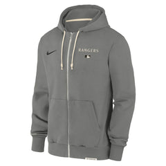Texas Rangers Nike Authentic Collection Travel Performance Full-Zip Hoodie - Charcoal Hoodies