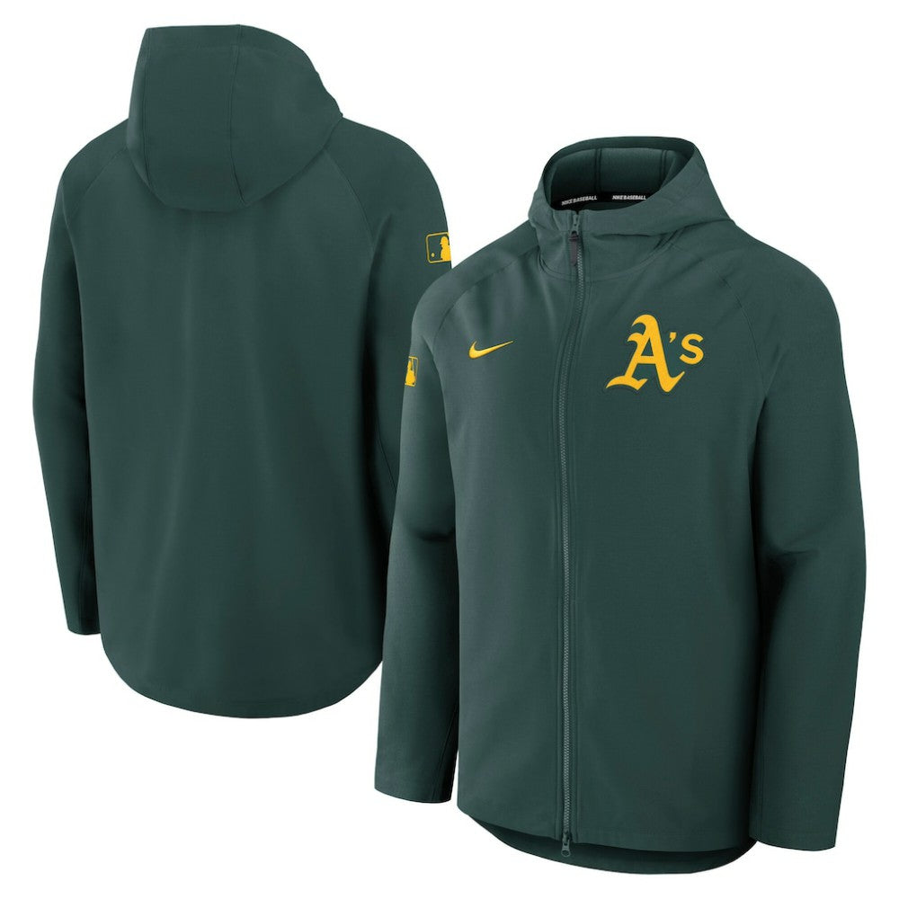 Athletics Nike Authentic Collection Raglan Performance Full-Zip Jacket - Green Jackets