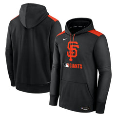 San Francisco Giants Nike Authentic Collection Performance Pullover Hoodie - Black Hoodies