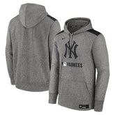 New York Yankees Nike Authentic Collection Performance Pullover Hoodie - Heather Charcoal Hoodies