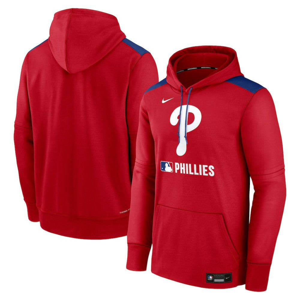 Philadelphia Phillies Nike Authentic Collection Performance Pullover Hoodie - Red Hoodies