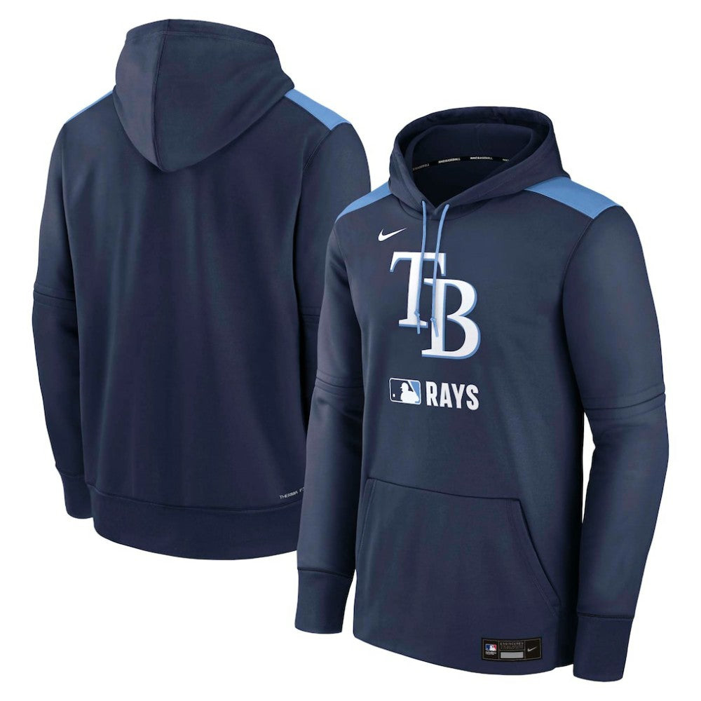 Tampa Bay Rays Nike Authentic Collection Performance Pullover Hoodie - Navy Hoodies
