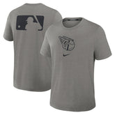 Cleveland Guardians Nike Authentic Collection Early Work Tri-Blend Dri-FIT T-Shirt - Heather Charcoal T-shirts