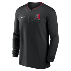 Arizona Diamondbacks Nike Authentic Collection Performance Half-Zip Top - Black Tops