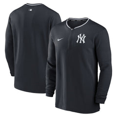 New York Yankees Nike Authentic Collection Performance Half-Zip Top - Navy Tops