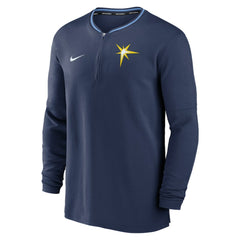 Tampa Bay Rays Nike Authentic Collection Performance Half-Zip Top - Navy Tops
