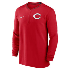 Cincinnati Reds Nike Authentic Collection Performance Half-Zip Top - Red Tops