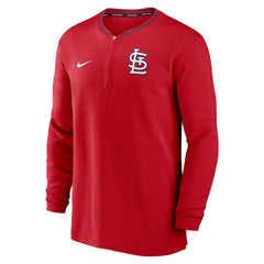 St. Louis Cardinals Nike Authentic Collection Performance Half-Zip Top - Red Tops