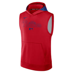Philadelphia Phillies Nike Authentic Collection Dri-FIT Sleeveless Hoodie - Red Hoodies