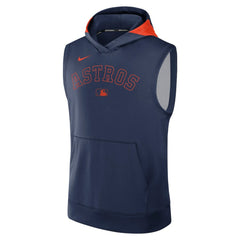 Houston Astros Nike Authentic Collection Dri-FIT Sleeveless Hoodie - Navy Hoodies