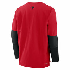 Cincinnati Reds Nike Authentic Collection Player Dri-FIT Lightweight Pullover - Red/Black Pullover