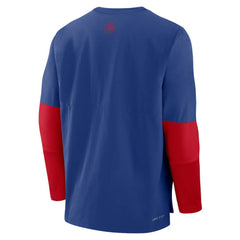 Chicago Cubs Nike Authentic Collection Player Dri-FIT Lightweight Pullover - Royal/Red Pullover