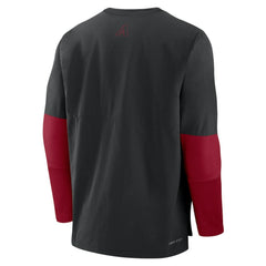 Arizona Diamondbacks Nike Authentic Collection Player Dri-FIT Lightweight Pullover - Black/Red Pullover