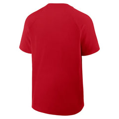 St. Louis Cardinals Nike Authentic Collection Raglan Short Sleeve Windshirt - Red