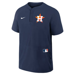 Houston Astros Nike Authentic Collection Raglan Short Sleeve Windshirt - Navy