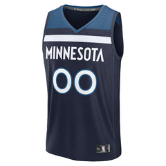 Minnesota Timberwolves Fastbreak Custom Jersey Icon Edition Navy - Fanatics
