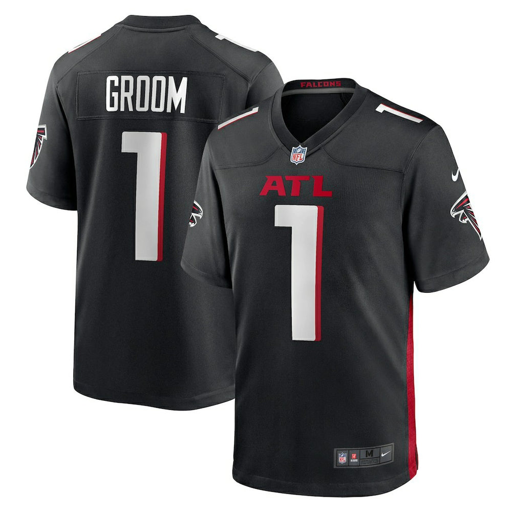 Number 1 Groom Atlanta Falcons Game Jersey - Black Jerseys