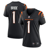Number 1 Bride Cincinnati Bengals Women's Game Jersey - Black Jerseys