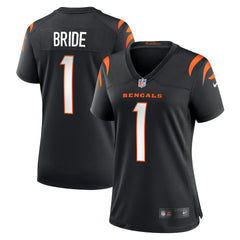 Number 1 Bride Cincinnati Bengals Women's Game Jersey - Black Jerseys