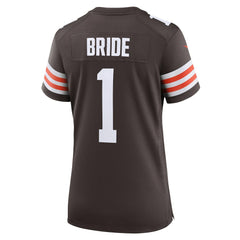 Number 1 Bride Cleveland Browns Women's Game Jersey - Brown Jerseys