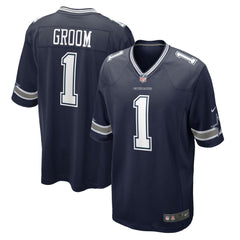 Number 1 Groom Dallas Cowboys Game Jersey - Navy Jerseys