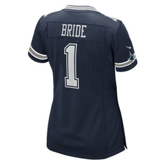 Number 1 Bride Dallas Cowboys Women's Game Jersey - Navy Jerseys
