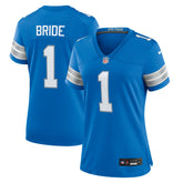 Number 1 Bride Detroit Lions Women's Game Jersey - Blue Jerseys