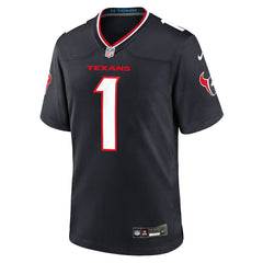 Number 1 Groom Houston Texans Game Jersey - Navy Jerseys